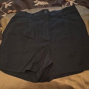 LOFT Black High Waist Tailored Shorts